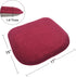 Cushions,17" 15" Wine Red Kitchen Chairs Cushions Non Slip Foam Office Seat Cushions Washable Soft Thick Pads Large