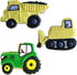 Ann Clark Construction Cookie Cutters 3-Pc. Set Made in USA, Bulldozer, Dump Truck, Tractor