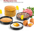 Egg Ring for Frying Eggs and English Muffin - Round Shaper Mold with Anti-scald Handle - Stainless Steel Non-stick