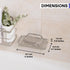 KINCMAX Premium Adhesive Soap Holder for Shower Wall, Drill Free Stainless Steel Soap Caddy with Adhesive Sticker