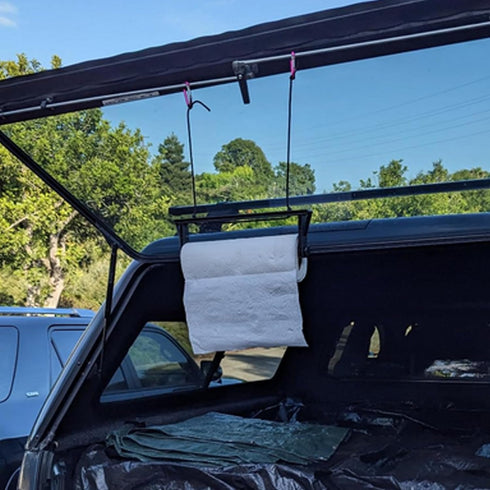 YYST 2 (1) Hanging Paper Towel Holder Portable Paper Towel Holder for RV, Camping,Tent, Grill, Garage, Car Backseat