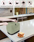 Toaster Cover 4 Slice, Sage Green Solid Color Dust-Proof Cover with Pockets for Kitchen Small Appliance