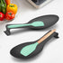 LIANYU Black Stainless Steel Spoon Rest Set of 2, Spatula Ladle Utensil Holder for Kitchen Counter, Dishwasher Safe.