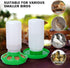Set 1L Chicken Feeder and Waterer no Waste Chick Feeder and Waterer Kit Chicken Water Feeder Poultry Waterer Baby Chick