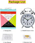 Peakeep 4 inches Twin Bell Loud Alarm Clock for Heavy Sleepers, Chrome Finish