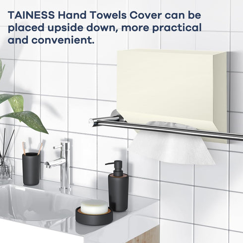 Acrylic Hand Towel Box Cover Compatible with Kleenex Disposable Hand Towels Wall-Mounted Paper Towel Dispenser Suitable