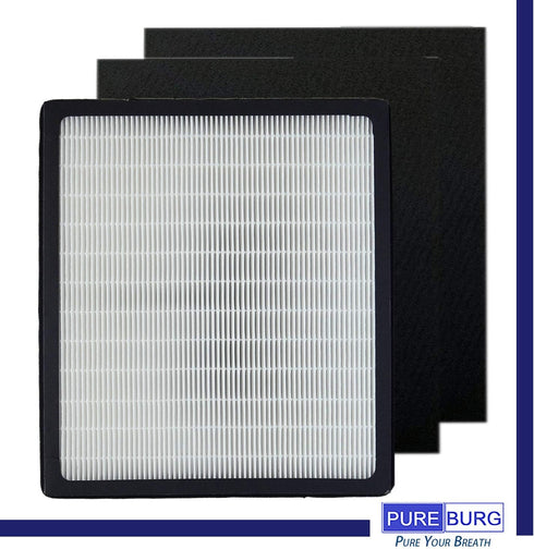 PUREBURG IAF-H-100D Replacement Filter - Compatible with Idylis AC-2123, H13 HEPA + 2 Activated Carbon Filters