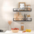 Set 3, 2) Amaoot Floating Shelves of Home Wood Wall Shelf, Farmhouse Shelf for Bedroom, Wall Mounted Floating Shelf