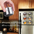 12pcs 94 Upgrade Magnetic Spice Jars with Wall Mounted,Stainless Steel Spice Tins with Lid and Small Holes for Sprinkle