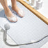 Large Shower Mat 21.5x33.5 Inch Clear, Soft Non Slip Shower Mats for