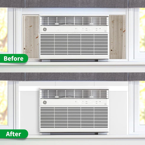 SZKXMJ Summer/Winter 4 2PIC 0.79in Window Air Conditioner,Side Insulated Foam Panel, Heat and Draft Insulating,Full