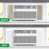 SZKXMJ Summer/Winter 4 2PIC 0.79in Window Air Conditioner,Side Insulated Foam Panel, Heat and Draft Insulating,Full