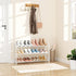 12 Closet, Expandable Shoe Rack Small Shoe Shelf Storage for Pair Sneaker and Boot, Stackable Vertical Shoe Rack