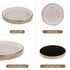 Counter Hanobe Round Wooden Decorative Tray: White Washed Bead Tray Decor for Coffee Table Centerpiece Rustic Farmhouse