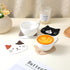 Tyqour 4Pcs Funny Cat Coasters for Drinks, Cute Cat Cup Holder, Silicone Small Coasters for Coffee Table Dinning Room