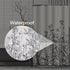 Emvency Shower Curtain Floral Border Herbs and Wild Flowers Vintage Engraving Light Grey Background, 72 x 72 Inches Set