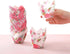 Funtery 200 Pieces Pink Flower Tulip Cupcake Wrappers for Baking, Rustic Birthday Party Decoration for Bridal Shower