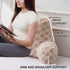 A Nice Night Faux Fur Reading Pillow,Checkered Fluffy Grid Plaid,Bed Wedge Pillow Large Adult Children Backrest