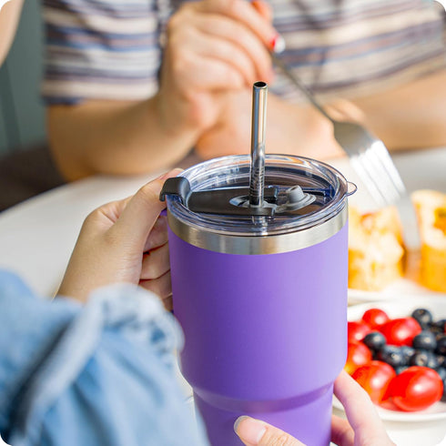 30oz Tumbler Lids,Replacement Lids for 30oz Yeti Tumbler, Ozark Trail and More,2 Pack Spill Proof Lids,Cover for 30 OunceTumbler,Cup (Dark Purple)