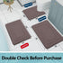 Arotive Memory Foam Bathroom Rug Mat 24x16, Ultra Soft and Absorbent Bath Mat for Bathroom Floor, Brown