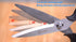 Food Scissors, Stainless Steel Kitchen Shears for Food, Chicken, Meat, Vegetables & Herbs (Black)