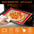 Silicone Baking Mats Small Quarter Sheet, BPA Free Cooking Essentials, Baking Sheets for Oven Cookies & Pizza