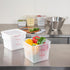 Restaurantware Met Lux 6 Quart Food Storage Container, Translucent with Volume Markers, Lids Sold Separately