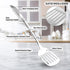 Zulay Kitchen Stainless Steel Metal Spatula - Lightweight, Durable Turner with Comfortable Grip (14.8")