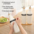 Set, 16oz Set 2 HOMCDALY Olive Oil and Vinegar Dispenser Two Ceramic Oil Dispenser for Kitchen, Kitchen Dispenser