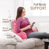 Nestl Reading Pillow with Shredded Memory Foam, Designed for Sitting Up in Bed and Couch, Back and Arms Adjustable