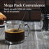 Prestee Plastic Coffee Stirrers, 2000ct, 5" Disposable Stir Stick for Drinks and Coffee, Black