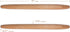 THE VIOLET Wooden French Rolling Pins for Baking, Fondant, Pasta, Dough, 17" Tapered Design - Essential Kitchen Tools
