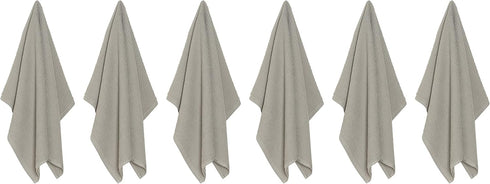 Set 6, Now Designs Ripple Kitchen Towel, of London Grey