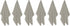 Set 6, Now Designs Ripple Kitchen Towel, of London Grey