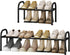 STO STO Expandable Shoe Organizer, 1-Tier Metal Shoe Rack for Closet, Up