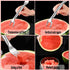 2 in 1 Stainless Steel Watermelon Slicer Cutter, Dual Head Fork Slicer, Fruit Cutting Tool for Picnics