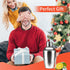 Newness Stainless Steel Cocktail Shaker - Professional Drink Shaker with Built-in Strainer, 8.4oz (250ml) for Easy Carry