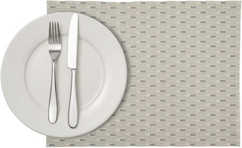Restaurantware-Speculo 16 X 12 Inch Woven Placemats, Set of 6 Rectangle Table Placemats - Easy to Clean