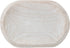 BOLTCORRSE Large Whitewashed Decorative Wood Bowl - Hand Carved Paulownia Tray for Coffee Table Centerpiece & Entryway