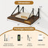 Shelves,16" Wx10 Set 2,Heavy Acovy Deep Floating D Floating Shelves for Wall of Duty Wood Floating Shelf with Metal