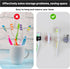 4Pcs Mindful Design Razor Holder - Self Adhesive Silicone Toothbrush Holders Wall Mounted to Mirror for Shower Hanging