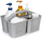 Tiawudi Portable Shower Caddy Organizer with Handle, Plastic Basket for Soap, Shampoo, Beauty Products, Cleaning