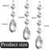 48 Pieces Crystal Ornaments Tree Decorations Beads for Chandelier Crystals Chandelier Beads Pendants for Winter