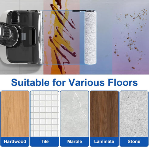 Fixbetter S6/S7 Ultra/S7 Steam/i6 Stretch/i5 Stretch/S9 steam/S9 Roller Brush and HEPA Filter for Tineco Floor One