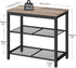 3-Tier 19.7 inches BG50HX01 HOOBRO Shoe Bench, Shoe Rack, Industrial Shoe Organizer Storage Bench, Entry Bench