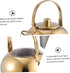 1pc Stainless Steel Pot Whistling Tea Kettle Stainless Steel Tea Pots Portable Stove Teapot for Stovetop Teapot with Infuser Water Boiler Filter Water Kettle Heating Cast Iron Pan by KICHOUSE
