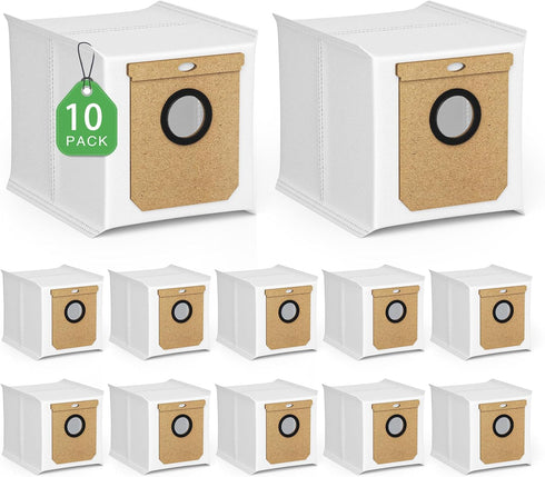 10 Pack Replacement Dust Bags for eufy L60/L50 Hybrid Robot Vacuum with Self Empty Station
