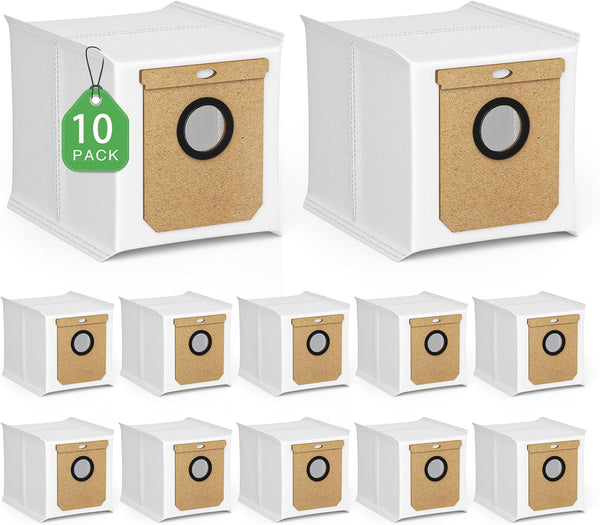 10 Pack Replacement Dust Bags for eufy L60/L50 Hybrid Robot Vacuum with Self Empty Station