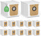 10 Pack Replacement Dust Bags for eufy L60/L50 Hybrid Robot Vacuum with Self Empty Station