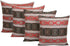 16 16 Inches Persian Throw Pillow Covers Red and Black - x Decorative Southwestern Kilim Pillows, Boho Room Decor